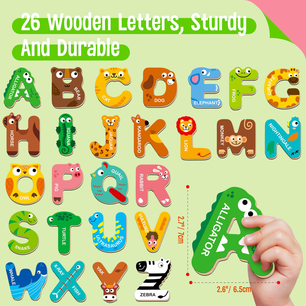 SpriteGru dog-themed magnets on fridge encourage word building during playtime