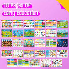 SpriteGru Busy Book drawing pages support coloring, tracing, and writing practice