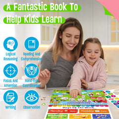 SpriteGru Busy Book dry-erase markers offer reusable practice and easy corrections