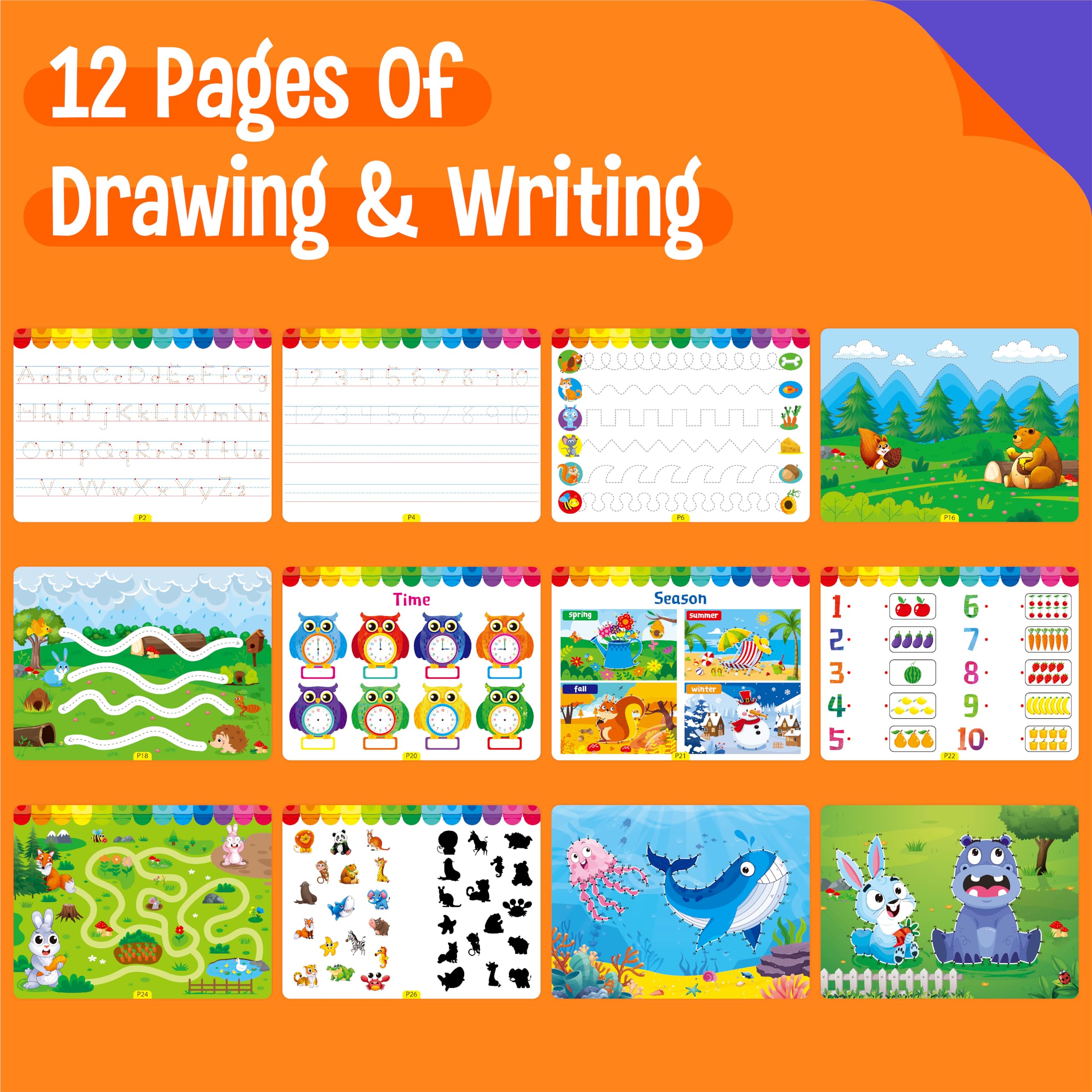 SpriteGru Busy Book Velcro activities encourage matching and problem solving