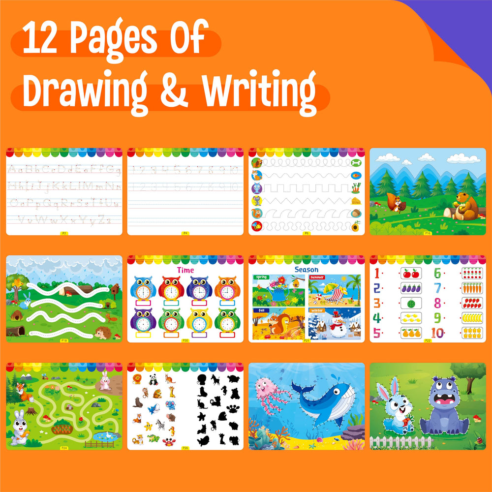 SpriteGru Busy Book Velcro activities encourage matching and problem solving
