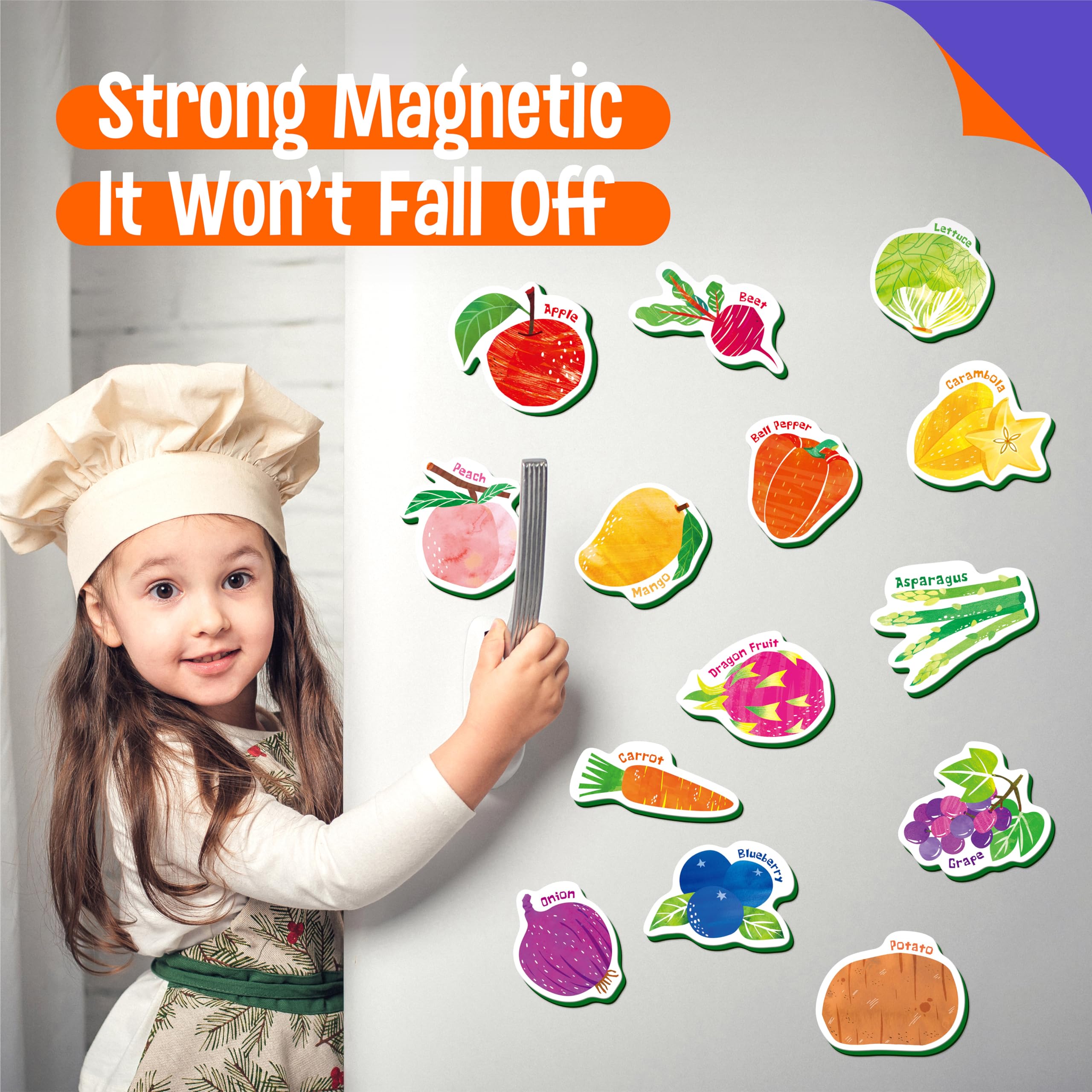 SpriteGru cartoon fruits magnets spark imaginative play