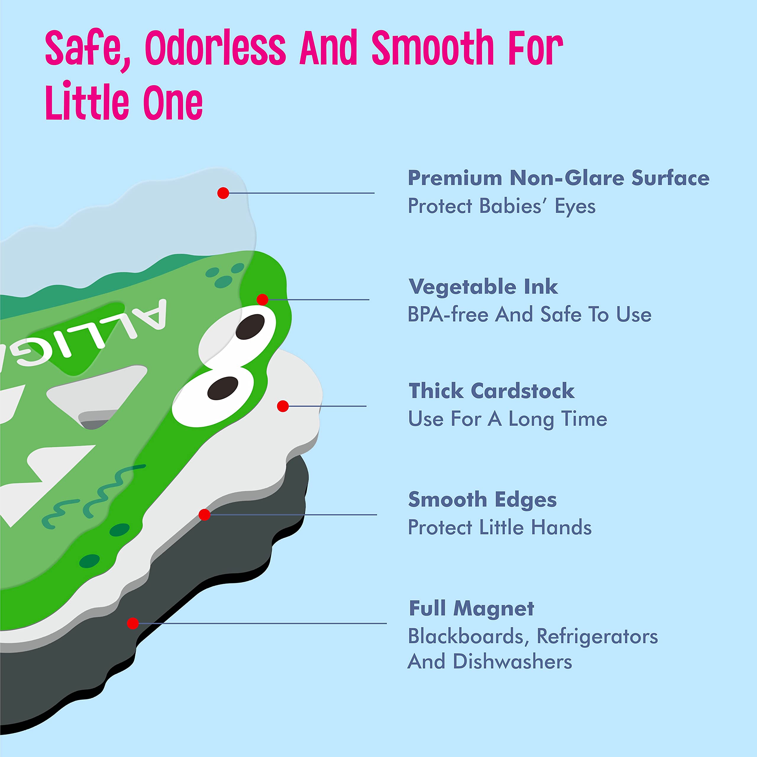 SpriteGru colorful uppercase letters inspire hands-on spelling on the fridge.