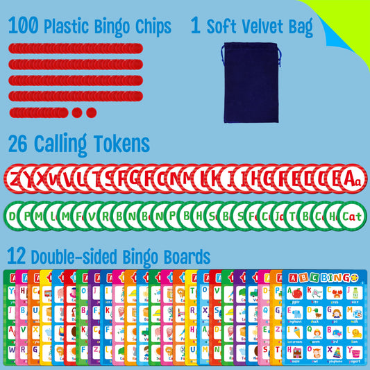 SpriteGru CVC Words Bingo highlighting common phonics patterns for early reading support