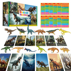 SpriteGru 12-piece dinosaur figurine set for hands-on imaginative play and early science exploration