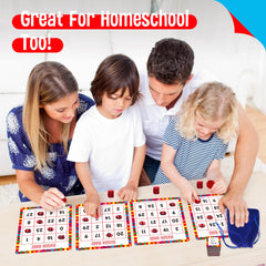 SpriteGru double-sided bingo boards for versatile math challenges