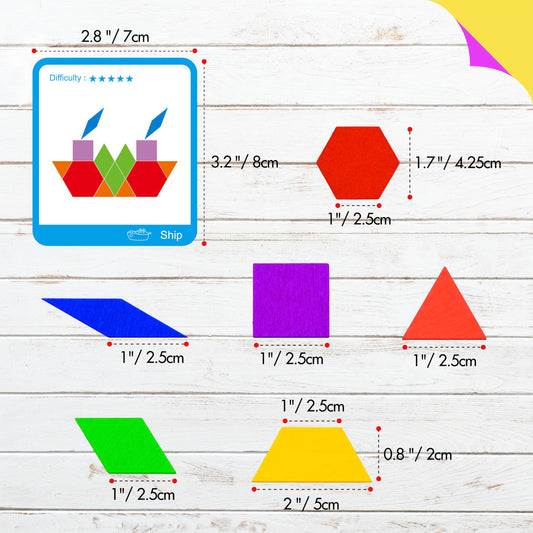 SpriteGru double-sided design cards for versatile tangram challenges
