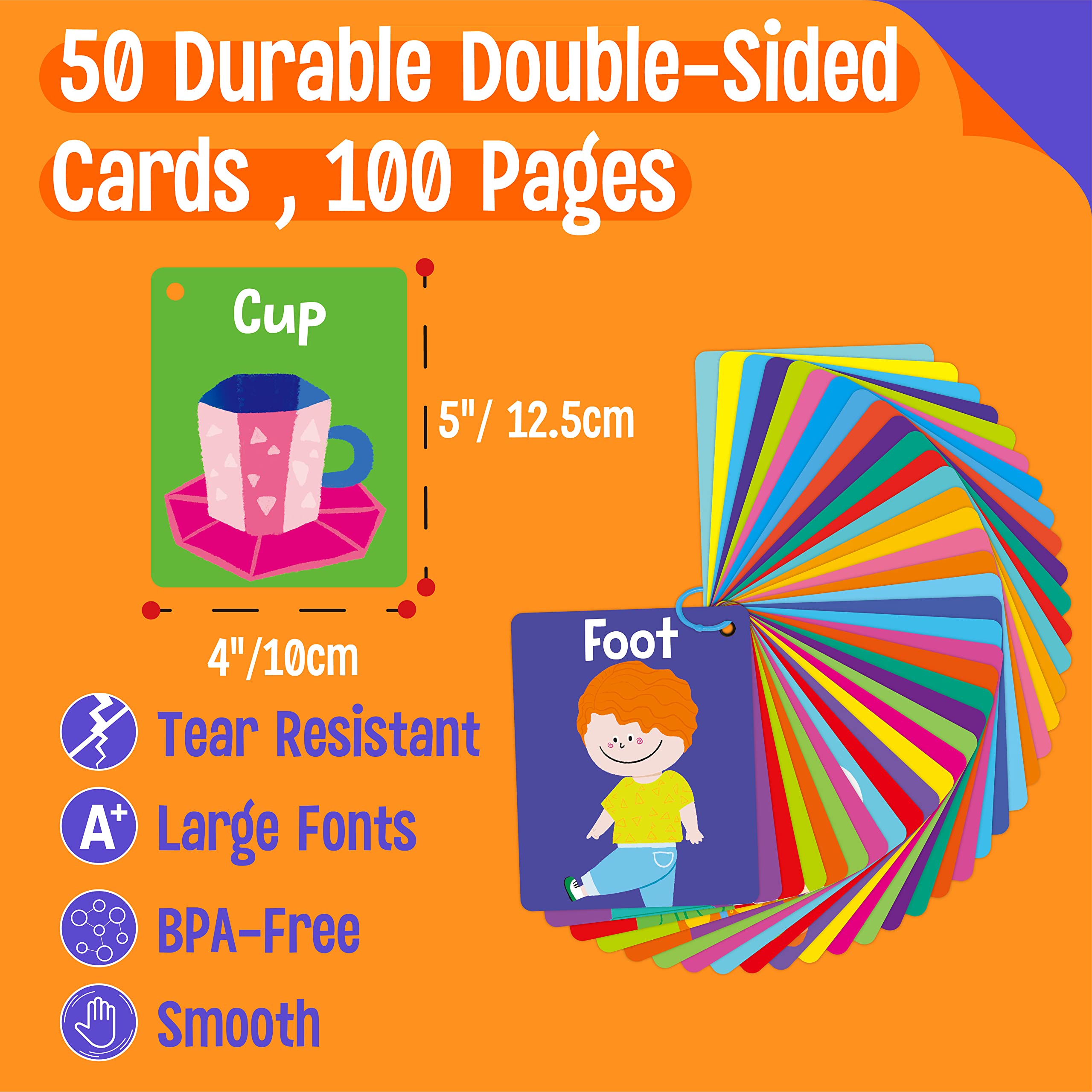 SpriteGru double-sided flashcards show varied topics for broad vocabulary growth