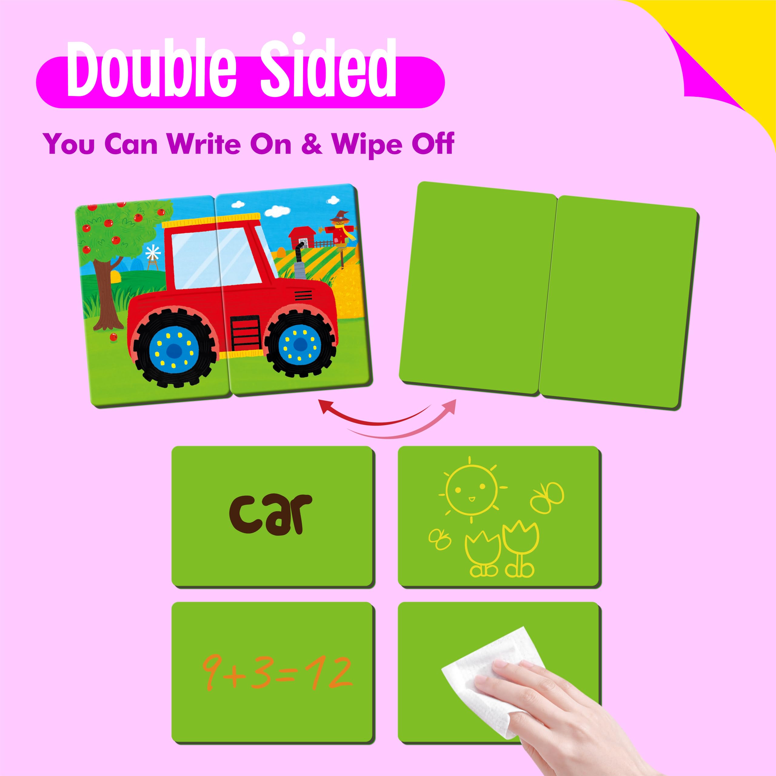 SpriteGru Farm Animal Card Rabbit promotes visual discrimination and recall
