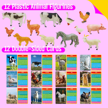 SpriteGru farm figurines cow for colorful, realistic detail that sparks imaginative farm scenes.