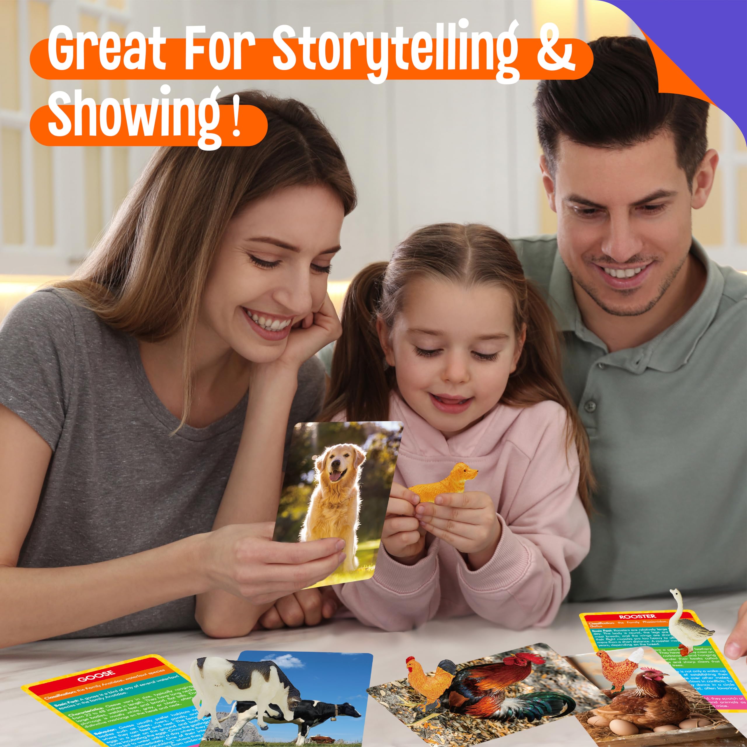 SpriteGru farm figurines rooster for vibrant colors that attract hands-on exploration.