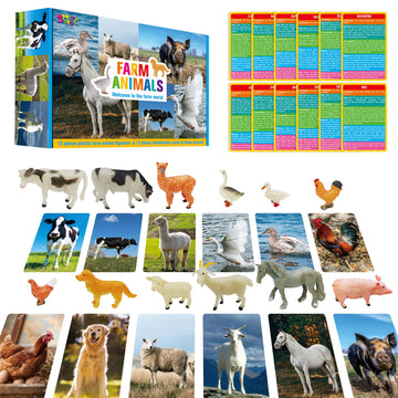 SpriteGru farm figurines sheep for bright, tactile play that supports early animal recognition.