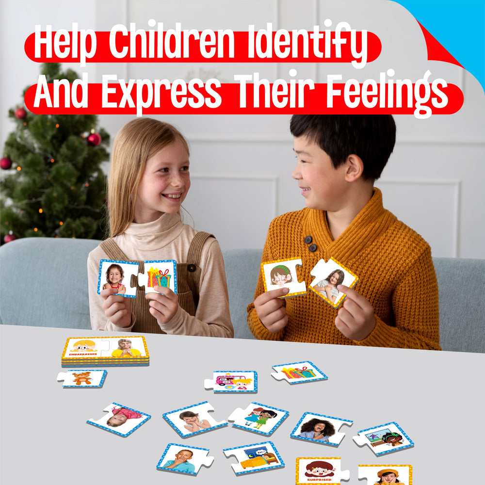 SpriteGru Feelings & Emotions Puzzle Cards situations scenes back illustrate contexts.