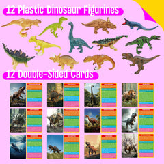 SpriteGru double-sided dinosaur flashcards support vivid visuals and habitat facts for engaging lessons