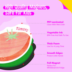 SpriteGru soft foam magnets with rounded edges safe for small hands