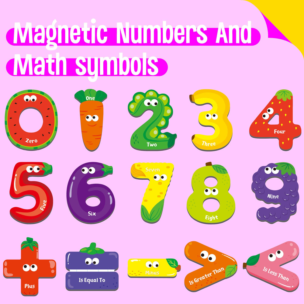 SpriteGru fruit-design magnets add visual appeal for hands-on learning.