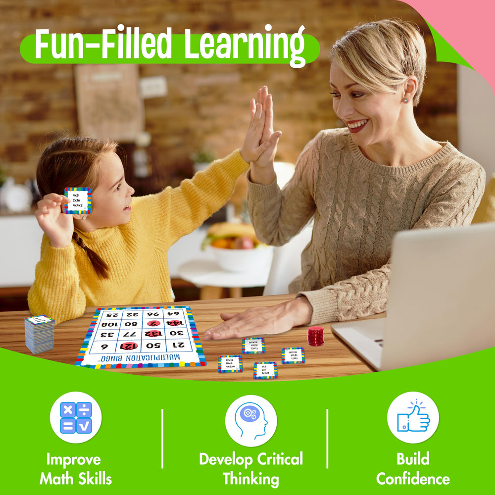 SpriteGru kids playing math bingo during group learning activity