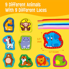SpriteGru lacing cards tiger: engaging sewing cards to improve hand-eye coordination