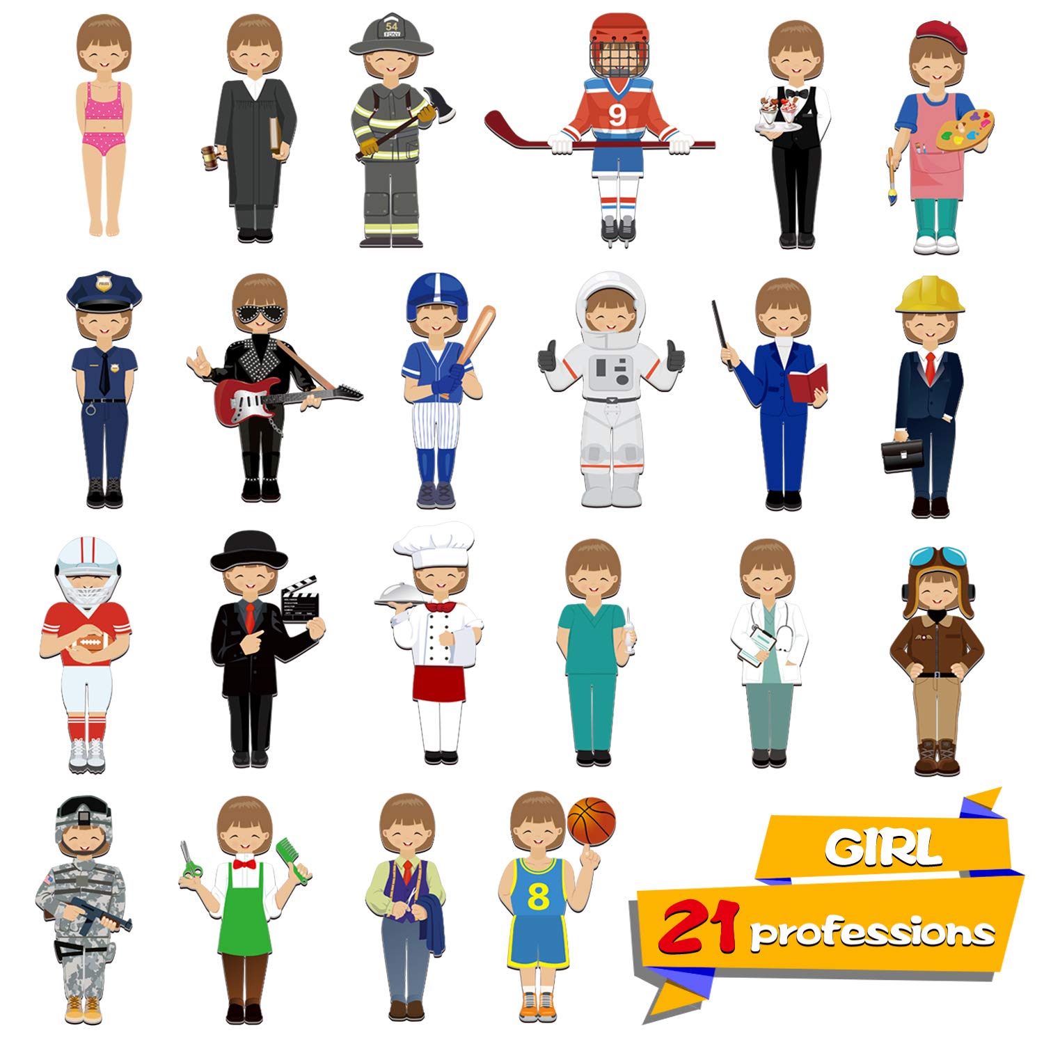 SpriteGru 56-piece magnetic dress-up set artist outfit sparks creativity during role-play