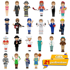 SpriteGru 56-piece magnetic dress-up set artist outfit sparks creativity during role-play