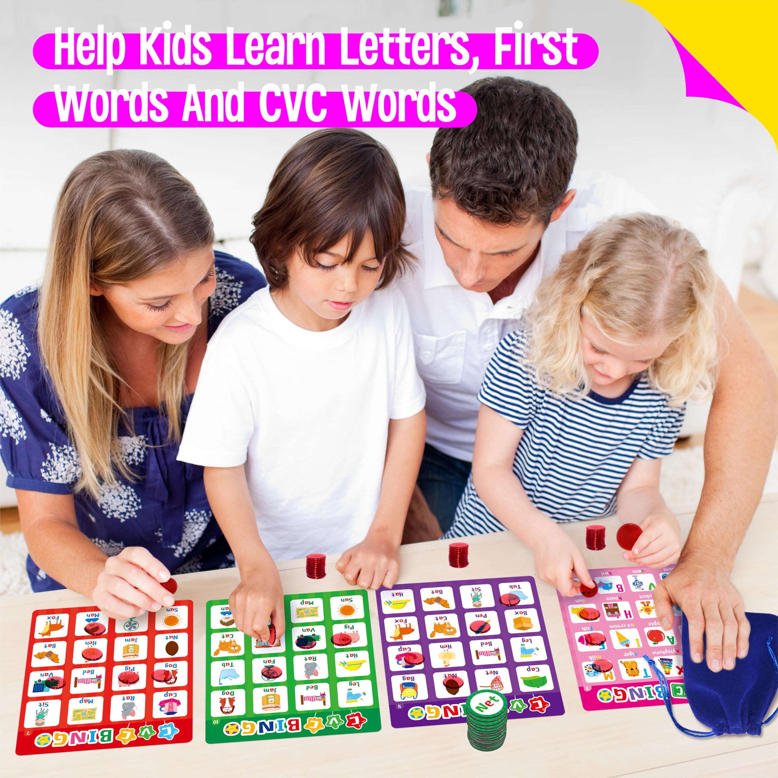 SpriteGru Plastic Bingo Chips are durable and easy to handle for young learners