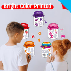 SpriteGru engaging learning play on fridge or whiteboard with color and letter magnets
