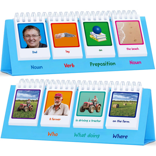 SpriteGru sentence flip chart cover for classroom and home learning.