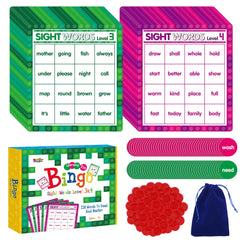 SpriteGru Sight Word Bingo boards for Level 3 green set, ideal for group reading practice.