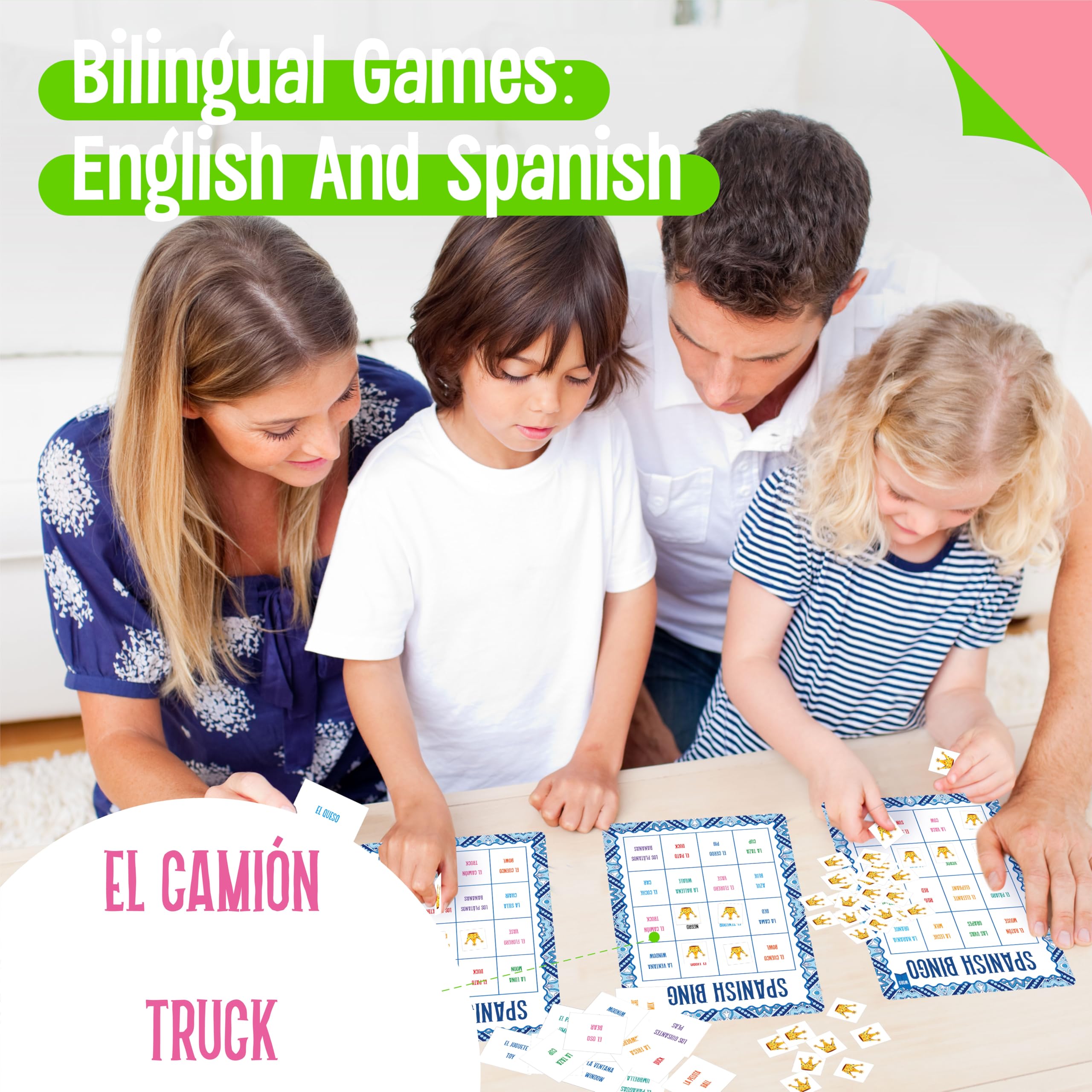 SpriteGru Spanish Bingo Game learning tool makes early education engaging.