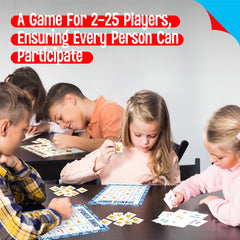 SpriteGru Spanish Bingo Game supports up to 25 players for larger gatherings.