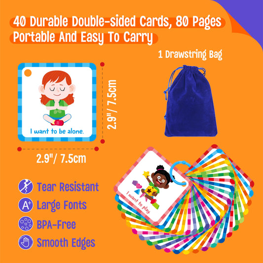 SpriteGru special needs cards back showing phrases for context-oriented communication