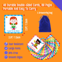SpriteGru special needs cards back showing phrases for context-oriented communication