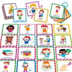 SpriteGru special needs communication cards front cover with clear visuals for daily use