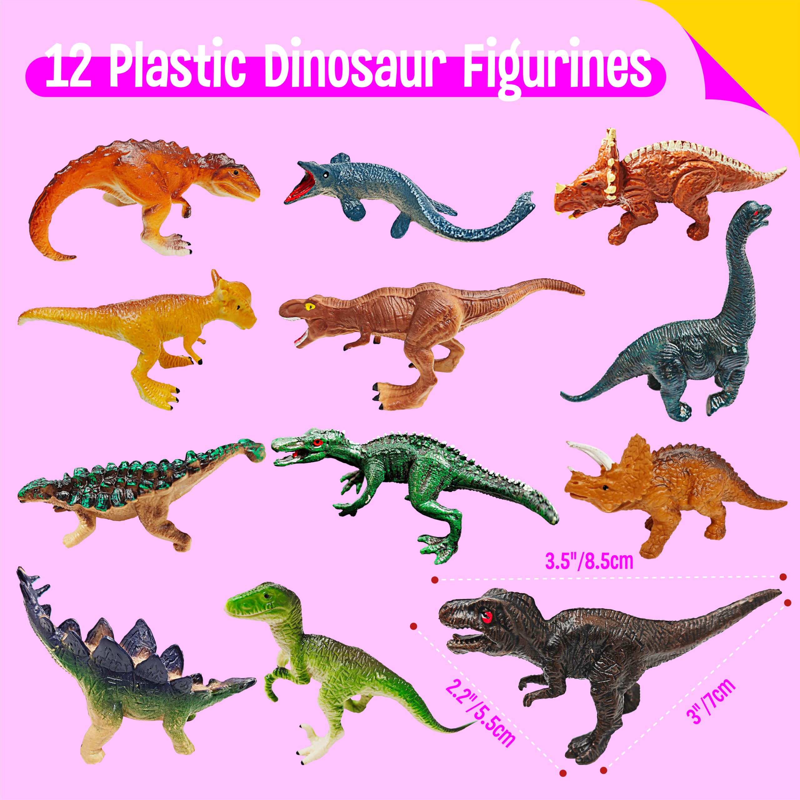 SpriteGru stegosaurs figure with detailed texture for realistic pretend exploration.