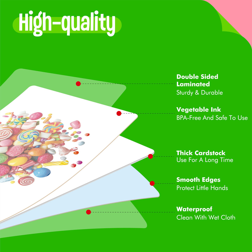 SpriteGru thick cardstock noun cards with durable, tear-resistant surface.
