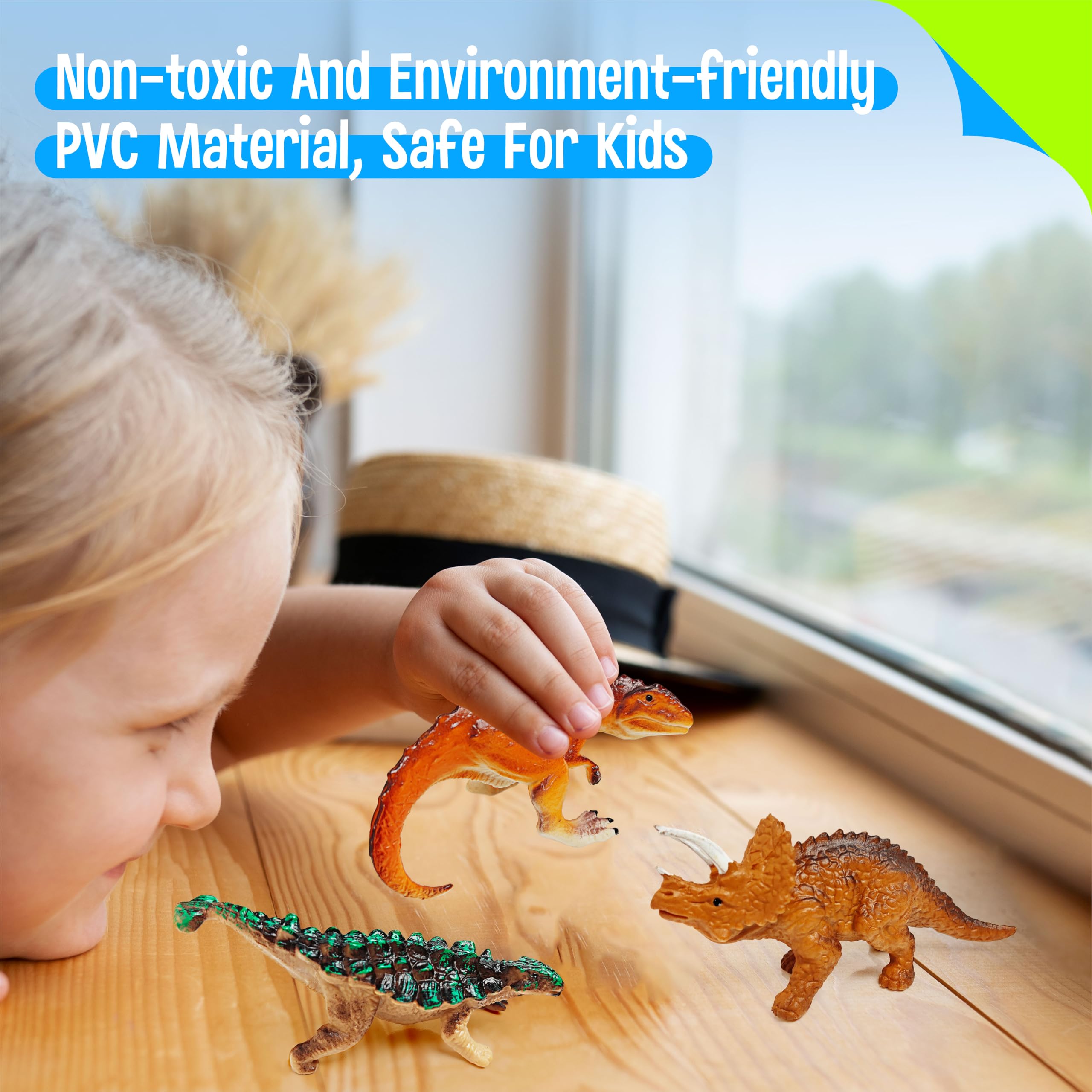 SpriteGru triceratops figure in vibrant colors to engage young learners.