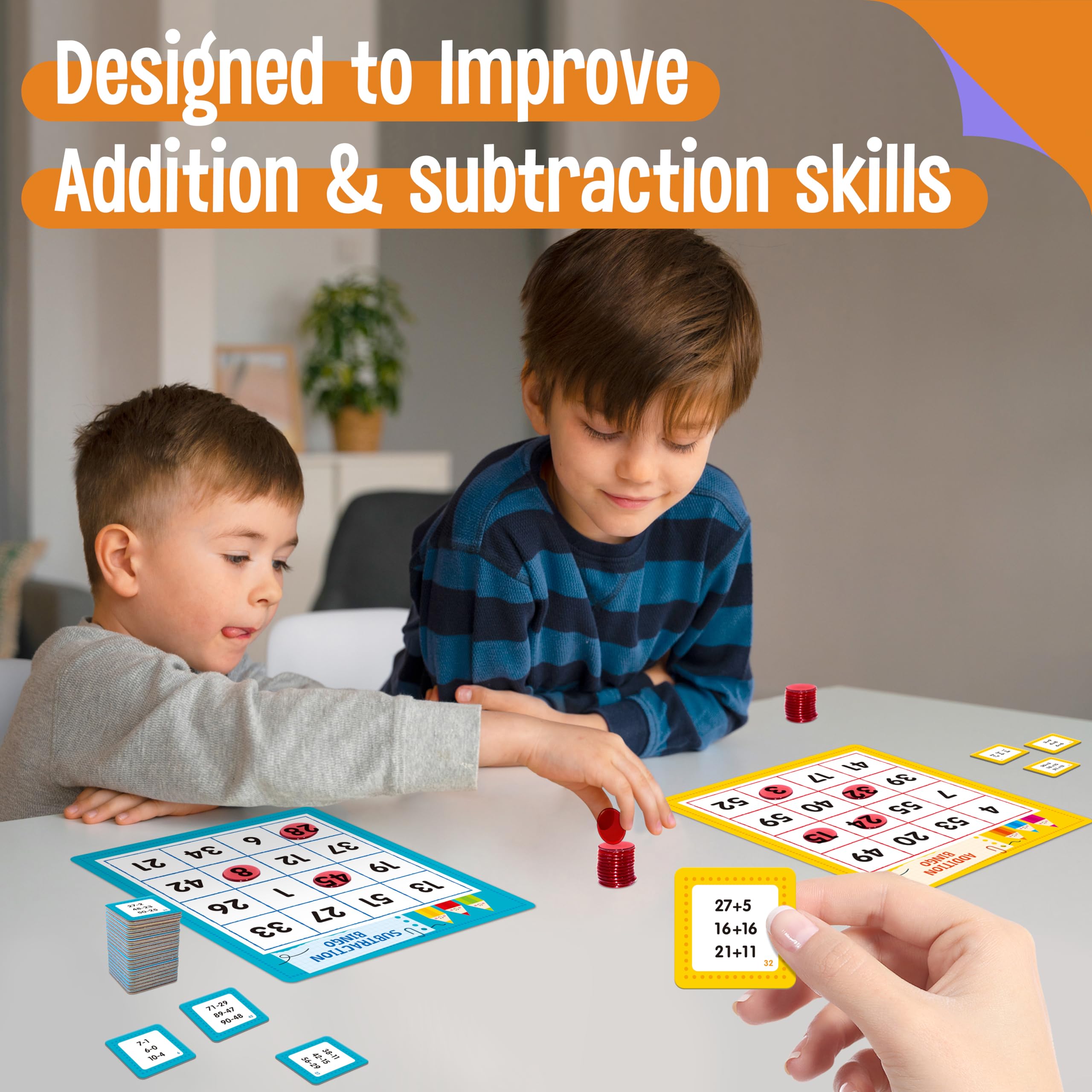 SpriteGru yellow addition page with 0-59 problems for quick math drills.