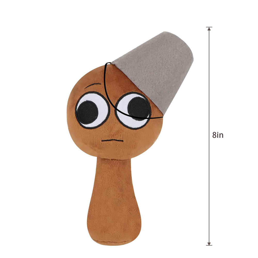 Sprunky Plushies 8-inch plush doll, side view, portable travel companion