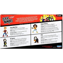 Spy Ninjas figure with four-point articulation for dynamic posing.