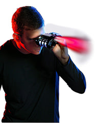 SpyX Recon Set Motion Alarm detects movement or vibration during pretend stakeouts.