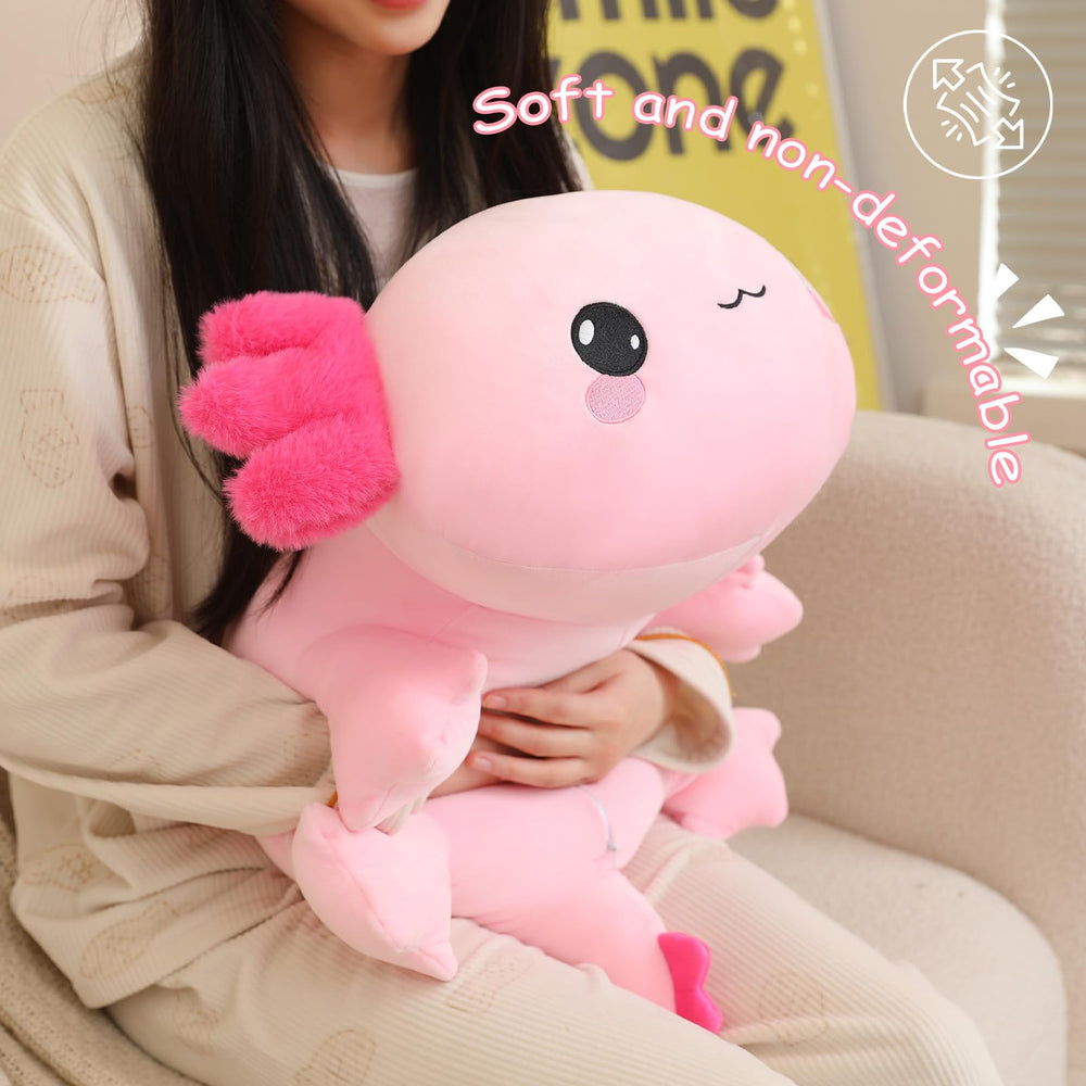SQEQE axolotl plush gift packaging idea.