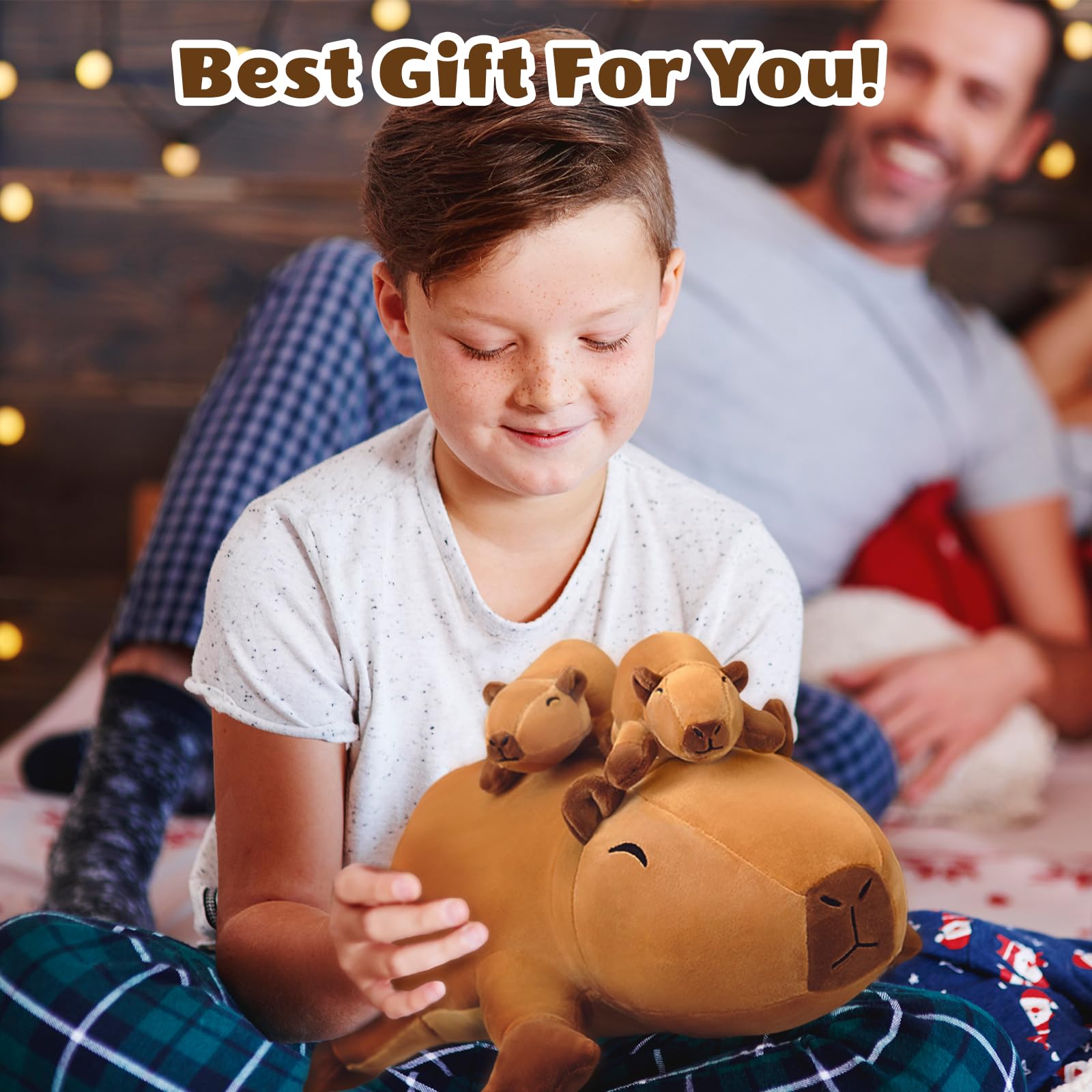 SQEQE bedroom decor with capybara plush making a soothing corner