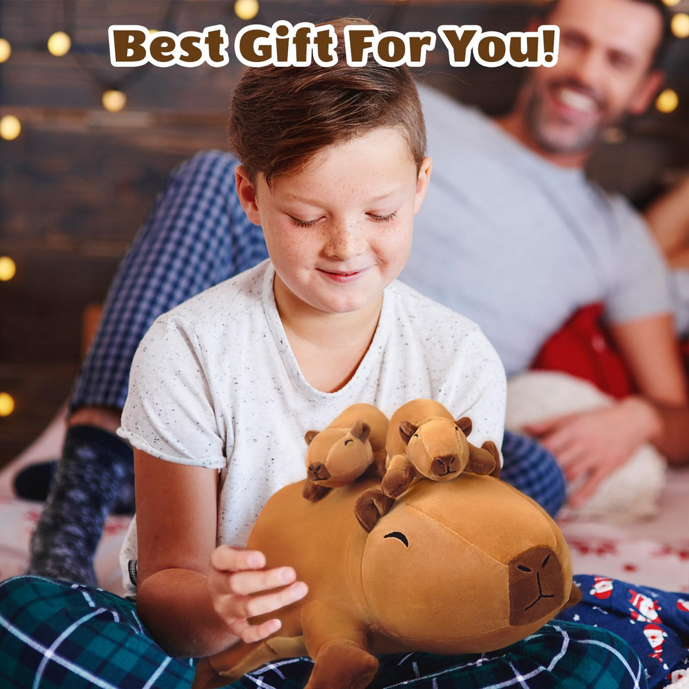 SQEQE bedroom decor with capybara plush making a soothing corner