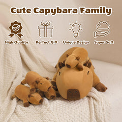 SQEQE capybara pillow toy for a cozy bedtime routine