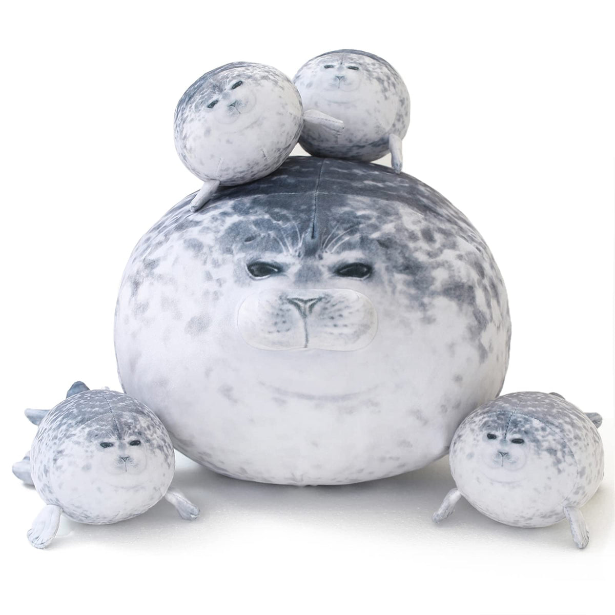 SQEQE Chubby Seal Pillow close up of tummy design for cozy play