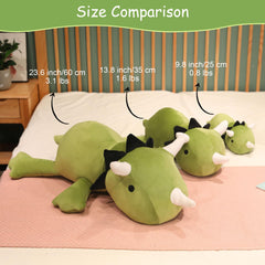 SQEQE dino plush on sofa adds cute decor and comfort