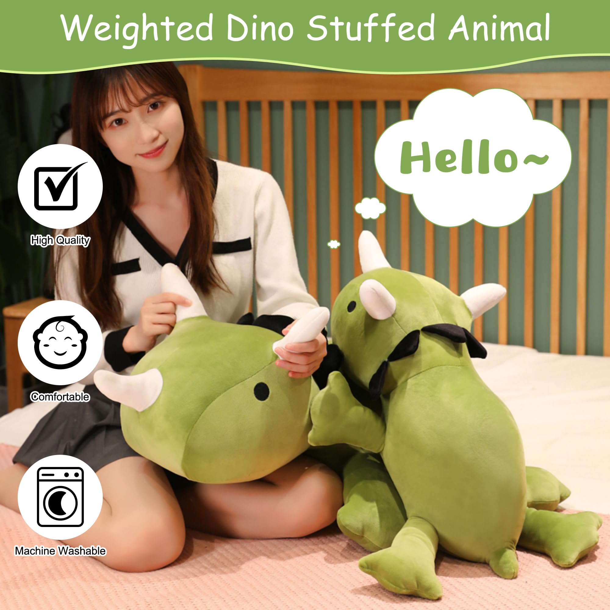 SQEQE dino plush pillow function soft and plush for resting