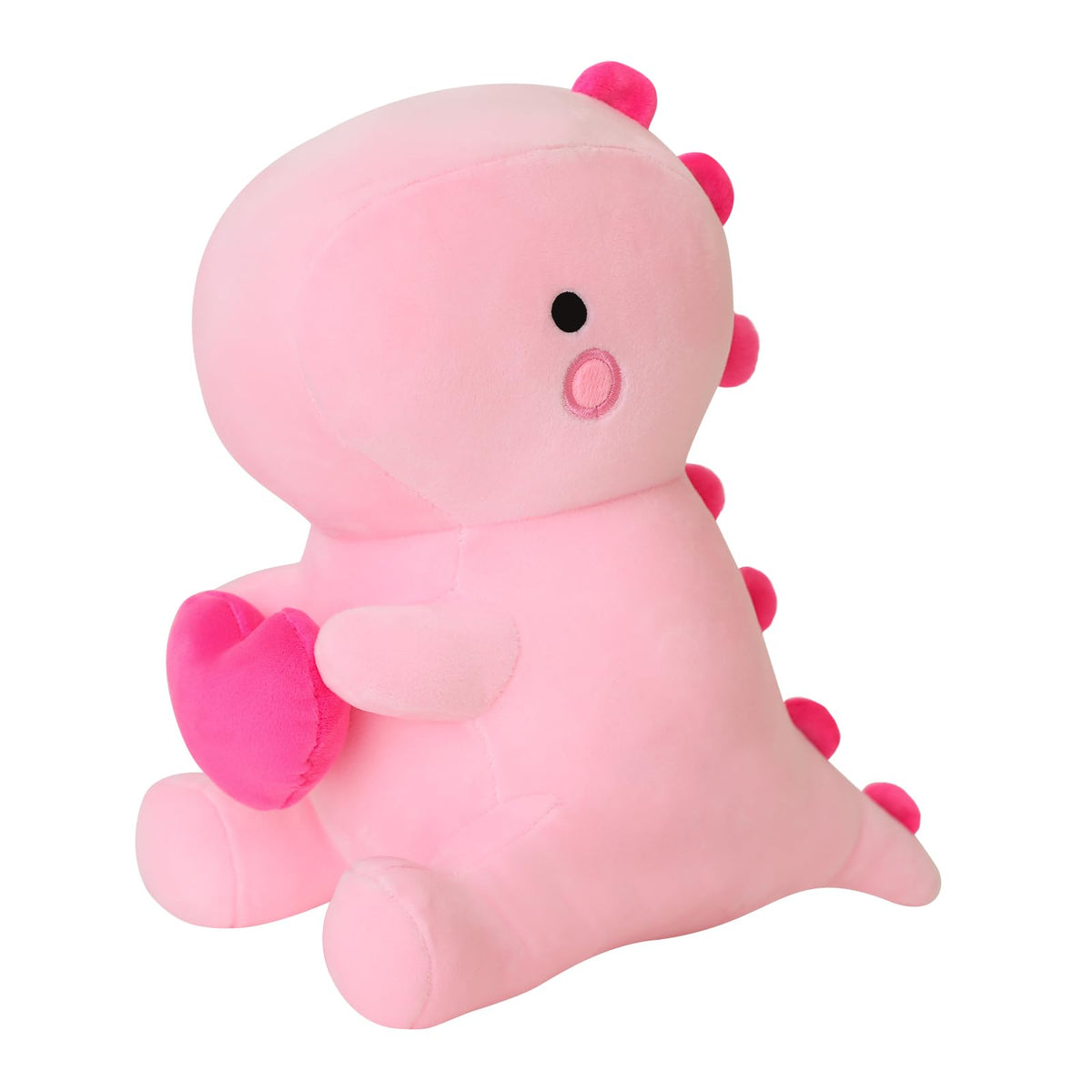 SQEQE dinosaur plush with heart chest detail for cozy hugs