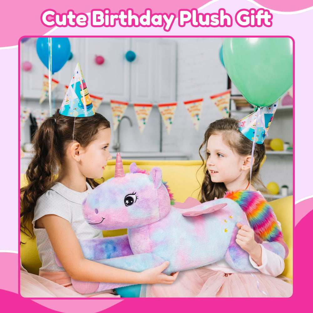 SQEQE unicorn car seat pillow for travel comfort.