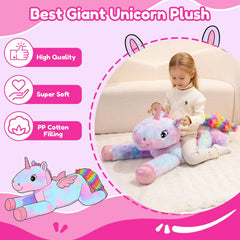SQEQE giant unicorn plush a versatile sofa cushion and decor.